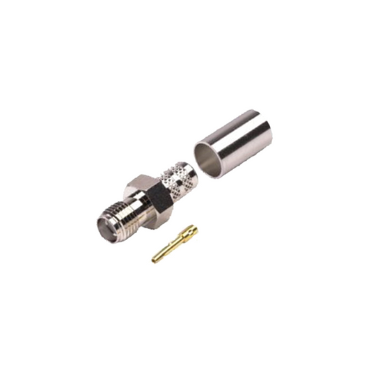 Best SMA Female Connector to Crimp on RG-8/X, Nickel/ Gold/ PTFE., BELDEN 9258 Cables, LMR-240