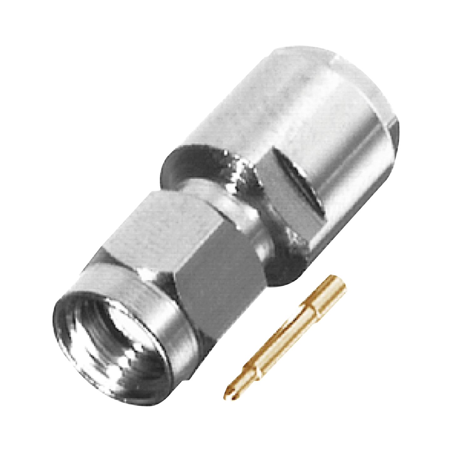 Advanced Cable Group C, Nickel/ Gold/ PTFE., LMR-195, SMA Male Connector to Clamp on RG-58/U