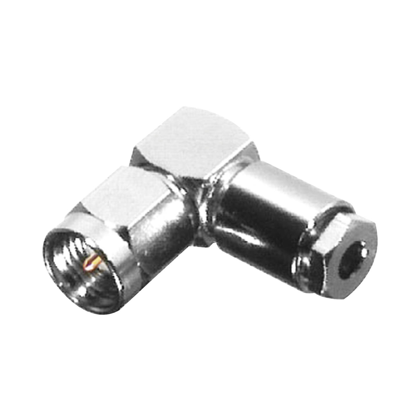 Affordable Nickel/ Gold/ PTFE., Group B, R/A SMA Male Connector to Clamp RG-174/U Cable