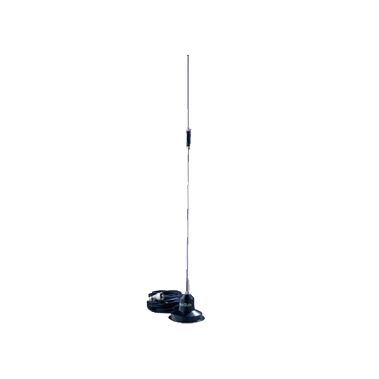 Reliable maximum Length: 86 cm / 33.8", UHF Male (PL-259), Frequency Range 430-450 MHz, 4.5 m / RG58U, UHF Mobile Antenna, 5.2 dB, Field Adjustable, 75 W