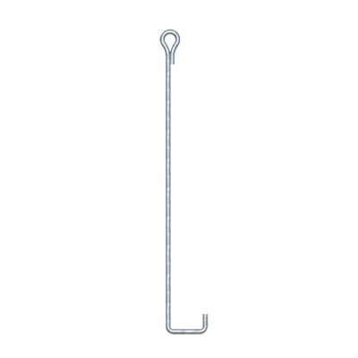 Reliable Robust Ground Anchor for Guy with Keyhole, Hot-dip Galvanized