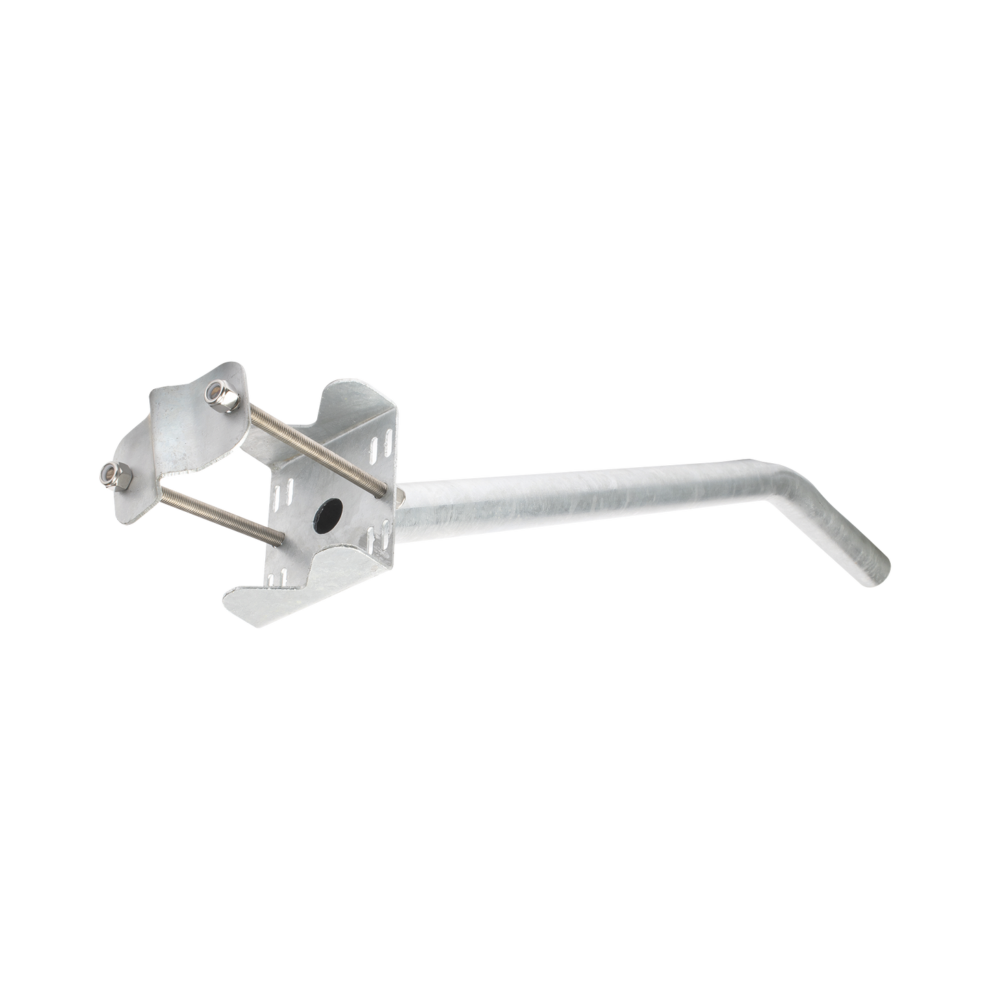 Advanced Galvanized Arm for Lamp 2" Diameter with Clamp for Post  up to 3" Diameter