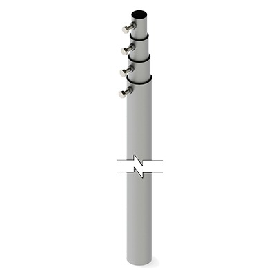 High Performance 40 ft Telescopic Mast (Requires Installation Accessories)