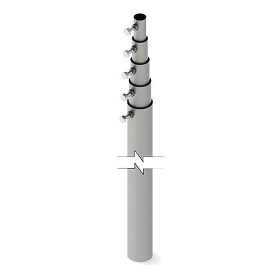 Advanced 49.2 ft (15 m) 5 Concentrical Sections Telescopic Mast (Requires installation Accessories)