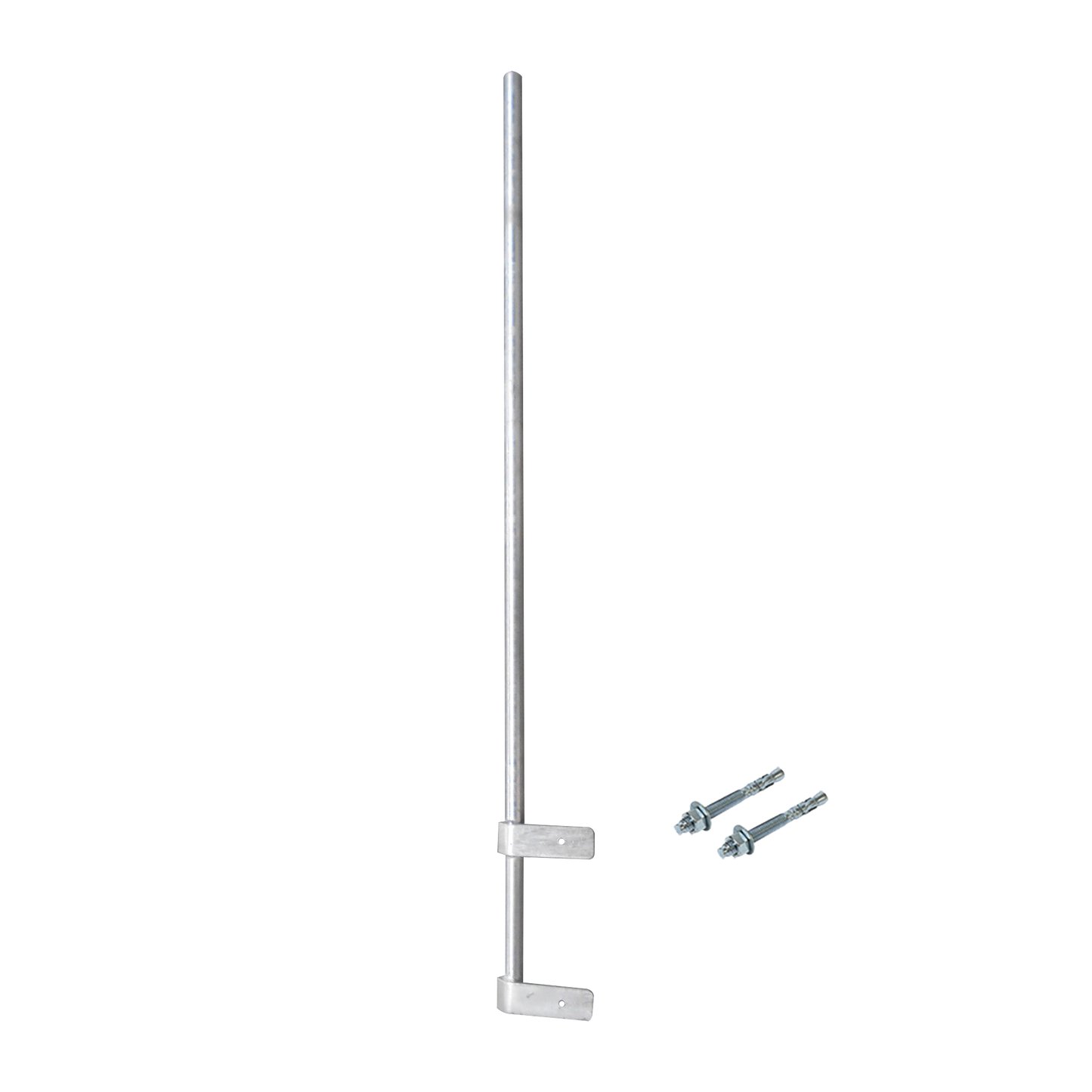 High Performance 1.5 m Lightweight Mast for Wall (Diameter 1 1/4") with Wall Attachment Hardware