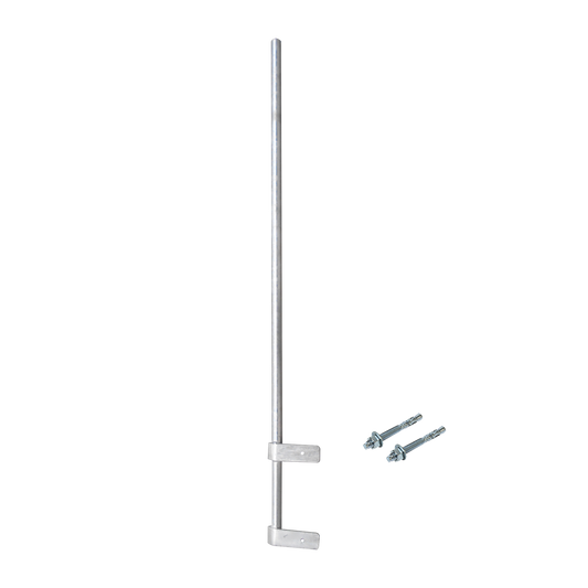 High Performance 1.5 m Lightweight Mast for Wall (Diameter 1 1/4") with Wall Attachment Hardware