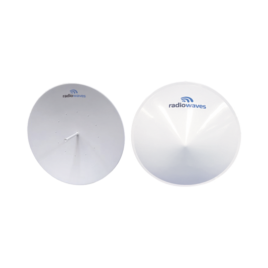 Reliable 2 N-female connectors, 41 dBi gain, 5.25-5.85 GHz, Dimensions (8 ft), Mounting included, Directional antenna with radome included