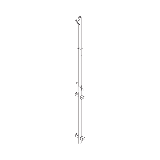 Affordable 4 Meter Elevation Tool, Gauge 40 for Installation of STZ Tower Sections. Includes Pulley