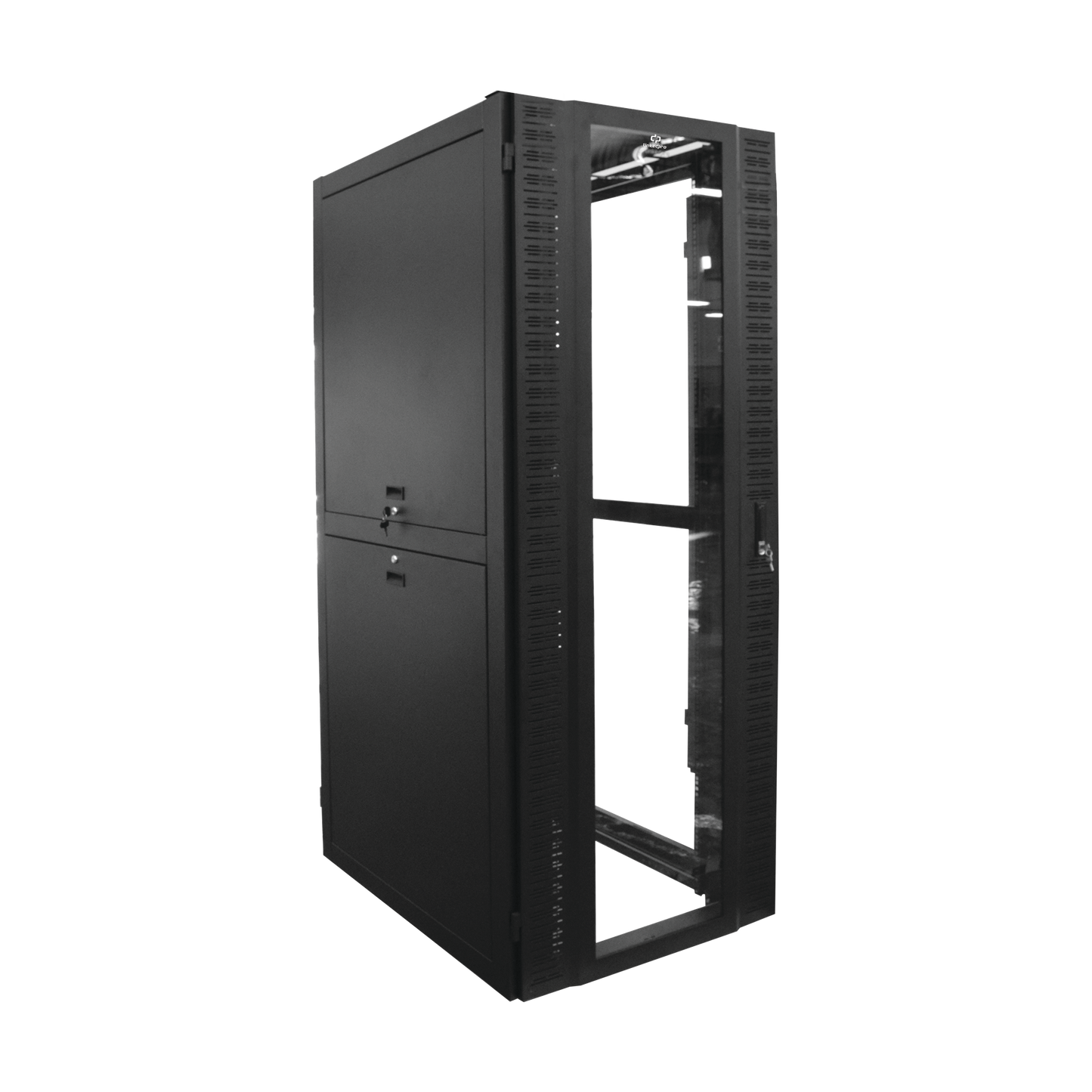 High Performance 800 mm Width, 1000 mm Depth, Glass Door, Includes Illumination, 45U 19" Professional Network Cabinet