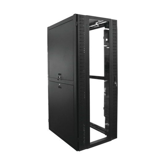 High Performance 800 mm Width, 1000 mm Depth, Glass Door, Includes Illumination, 45U 19" Professional Network Cabinet