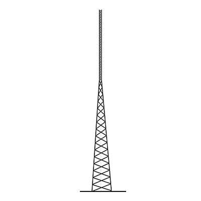 Reliable Self-Supporting tower 80 ft (24 m). SSV HEAVY DUTY Series