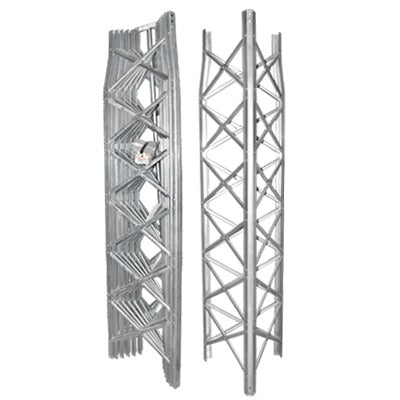 Reliable Light Self-supporting TBX Pre-assembled Tower, 33 ft Height, 4 Sections