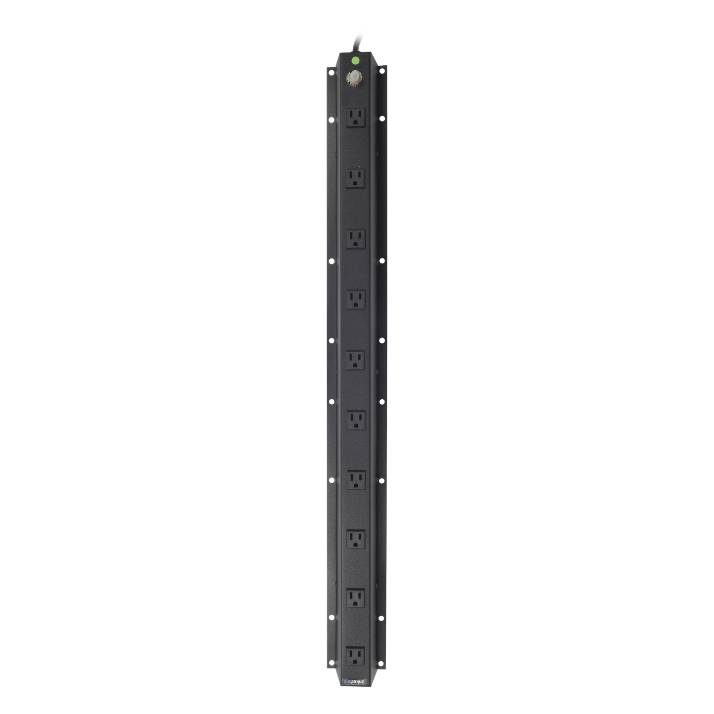 Top Quality Input/Output Voltage: 120Vac, Plug Type (NEMA 5-15R), 19" Rack, 10 Outlet 15 Amp Vertical Multiple Outlet PDU