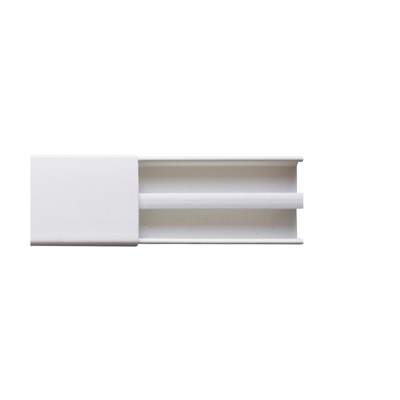 High Performance 48 mm x 16 mm x 2.5 m Section (6101-01250), Surface Raceway White Dual Channel