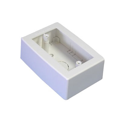 High Performance Universal White Outlet Box, Auto-extinguishing PVC (7902-02001), White Color