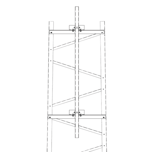 Reliable Side Mount Kit for Section #4 TITAN Tower with 6 ft (1.8 m) Mast