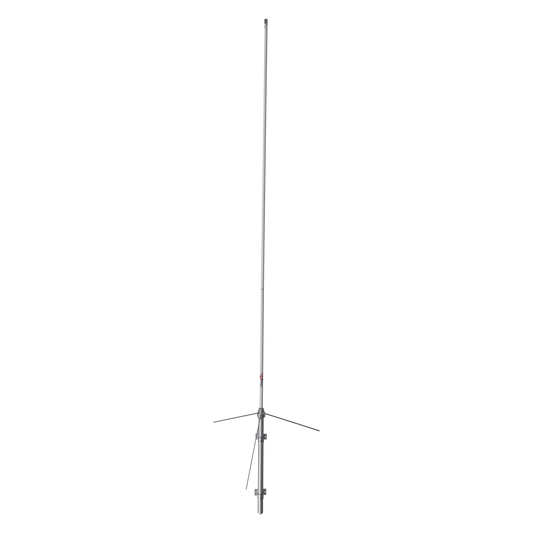 Top Quality VHF Fiberglass Base Antenna, 6.7 dB gain, for 136-174 MHz, 5 MHz B/W, 200 Watt.