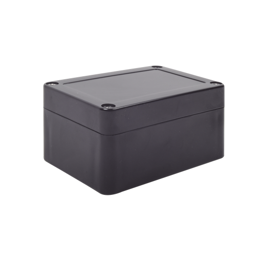 High Performance Black Plastic Cabinet for Exterior (IP65) 3.93 x 2.67 x 1.96" (100 x 68 x 50 mm).