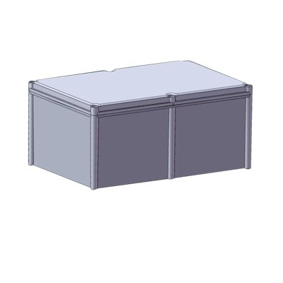 Top Quality Plastic Cabinet for Outdoor (IP65) 22 x 14.96 x 10.73 in Closed with Latches