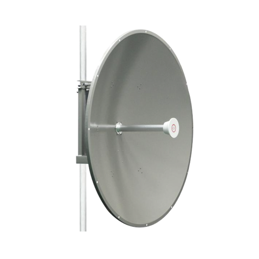 High Performance 36 dBi gain, 2 N-female connectors, includes mounting for tower or mast, frequency range (5.1 - 7 GHz), Directional antenna