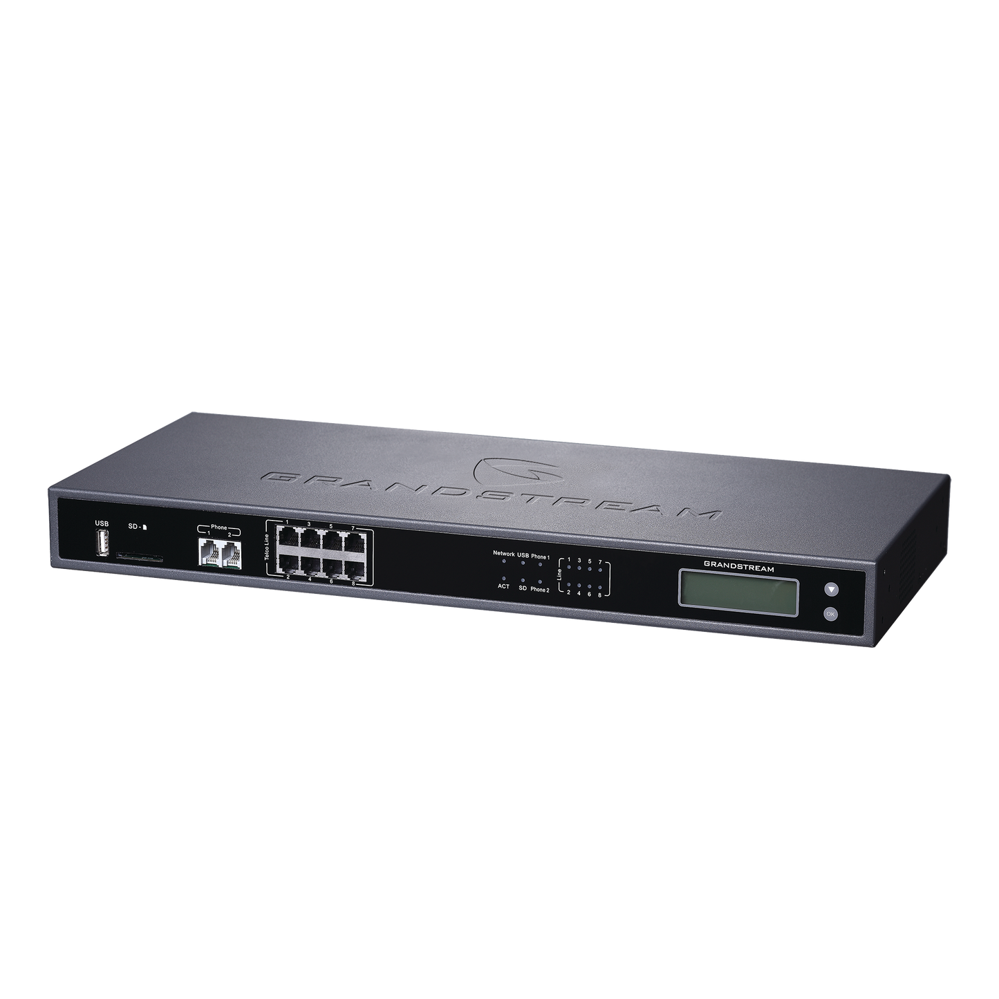 Advanced GrandStream IP-PBX GS with 8-port FXO and 100 Concurrent Calls