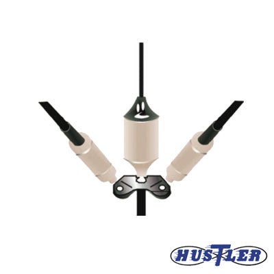 High Performance Hustler Tri-Band Adapter for HF Mobile 3/8 x 24 Masts