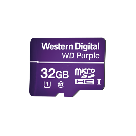 Reliable Specialized for Surveillance, WD PURPLE 32GB microSD