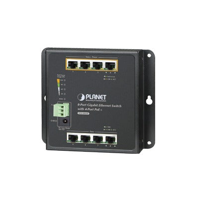 Best Industrial 8 Gigabit Ports Wall Switch with 4 PoE+ 802.3at Ports 120W and 4 Ethernet Gigabit