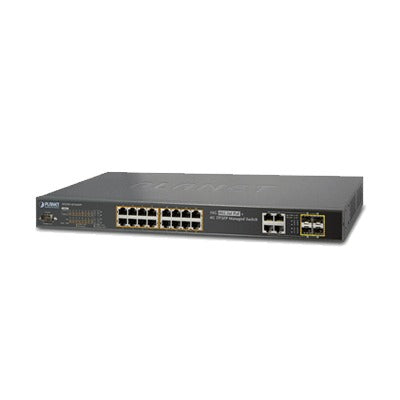 Best 16-Port 10/100/1000Mbps 802.3at PoE + 4-Port Gigabit TP / SFP Combo Managed Switch