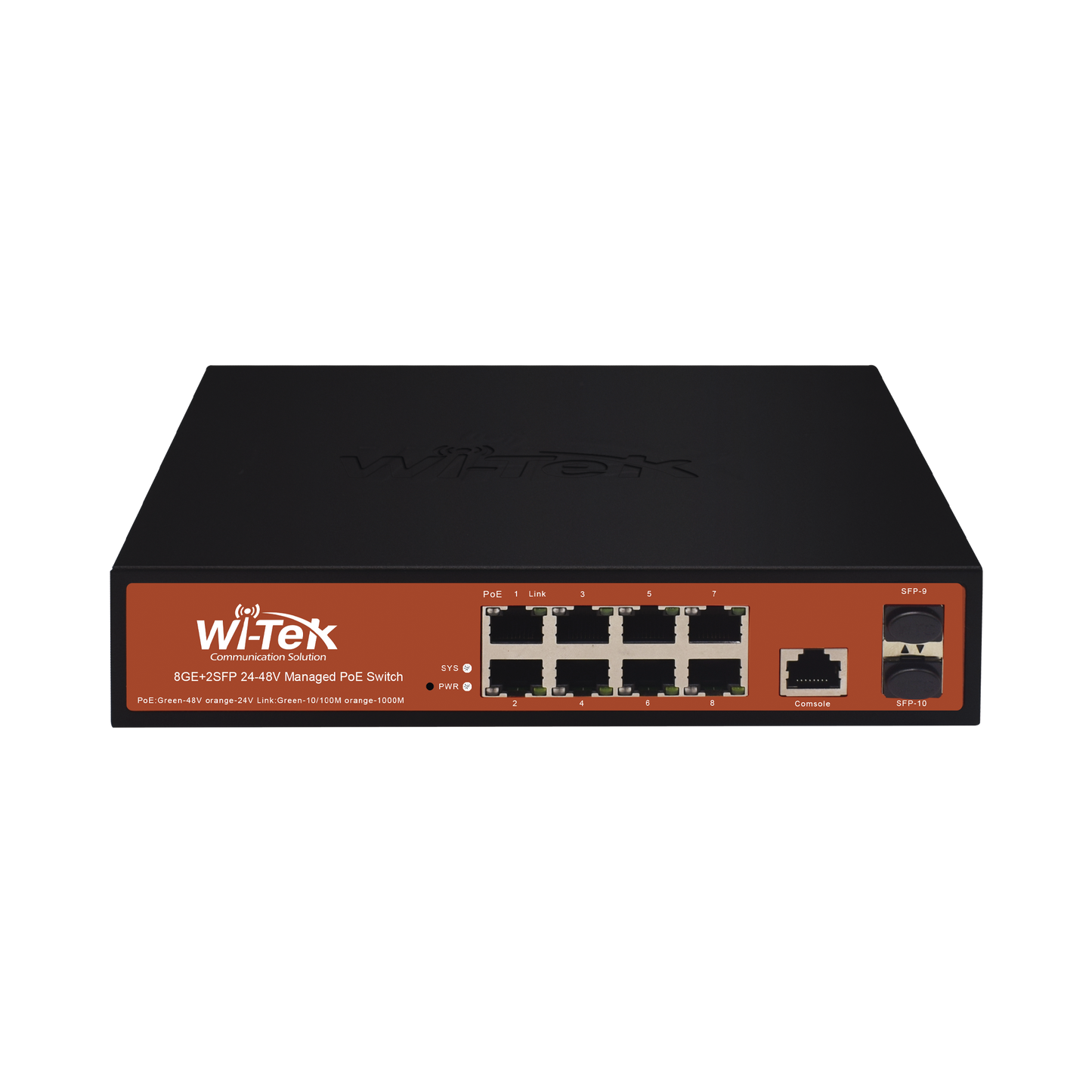 High Performance 8 GE + 2 SFP Ports 24/48V Mixed L2 Managed PoE Switch