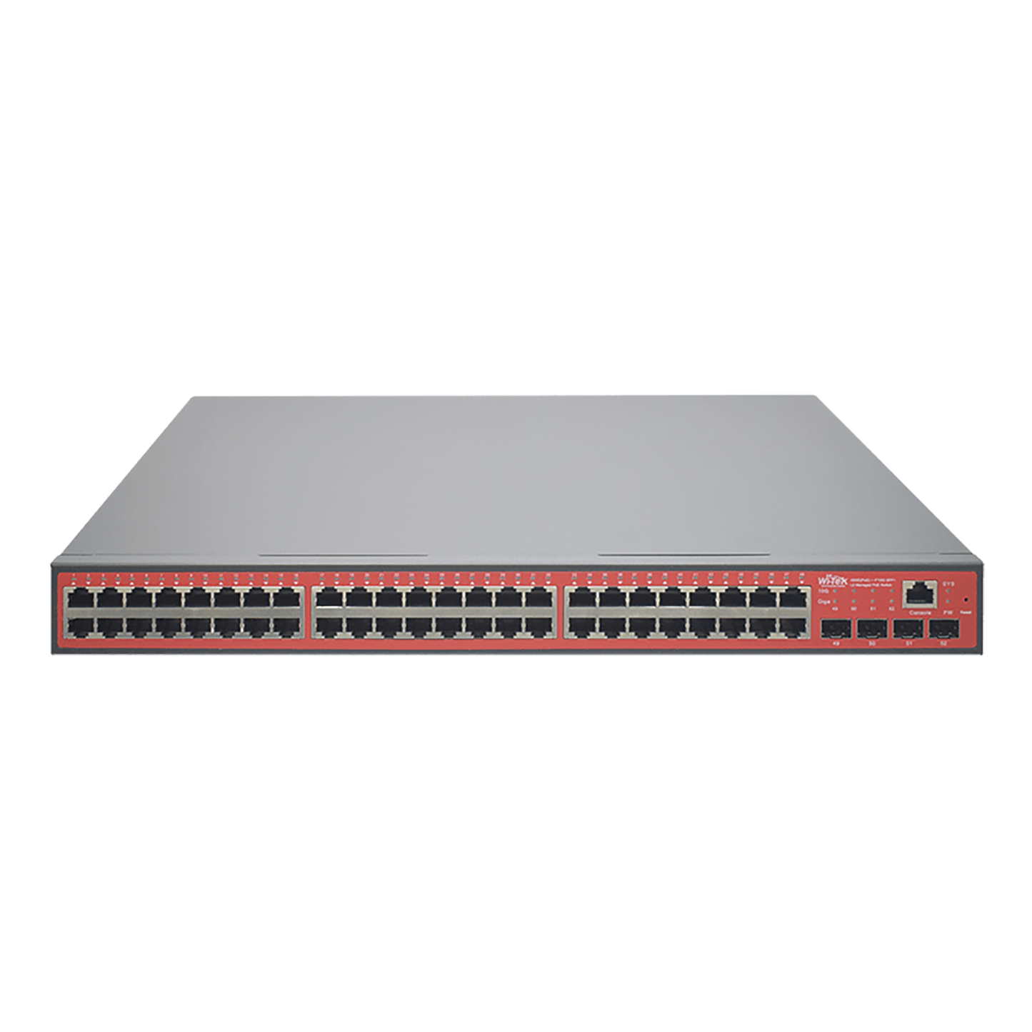 Affordable console port, 48-port Gigabit Managed PoE, layer 2+,  AF/AT Switch + 4 SFP+ 600W