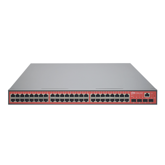 Affordable console port, 48-port Gigabit Managed PoE, layer 2+,  AF/AT Switch + 4 SFP+ 600W