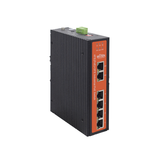 Top Quality Industrial Switch 4 PoE Ports Fast Ethernet 802.3af/at + 2  UPLINK Gigabit Ports