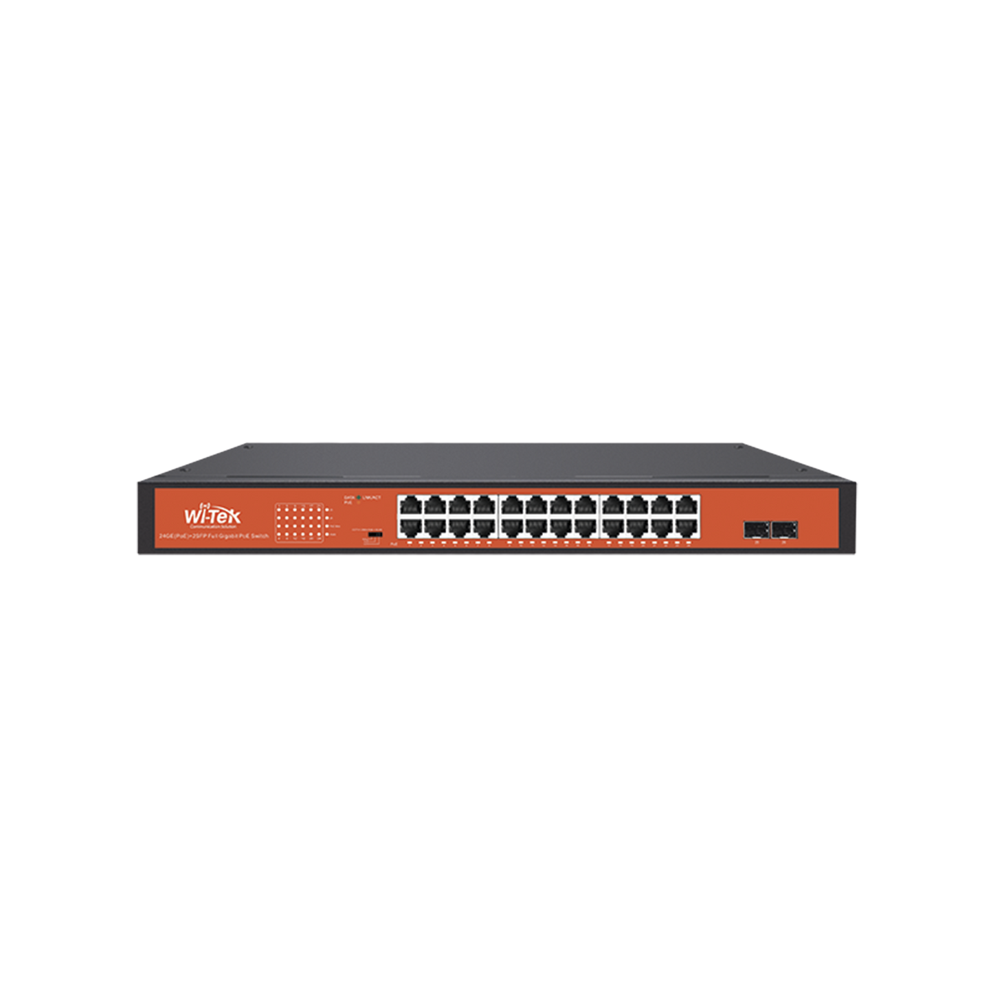 Top Quality special functions for CCTV, 250W, 24-ports Gigabit PoE 250m switch, 2 SFP