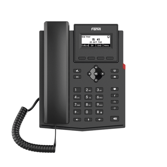 Advanced Fanvil X1P is an entry-level, cost-effective professional desktop IP Telephone with Opus