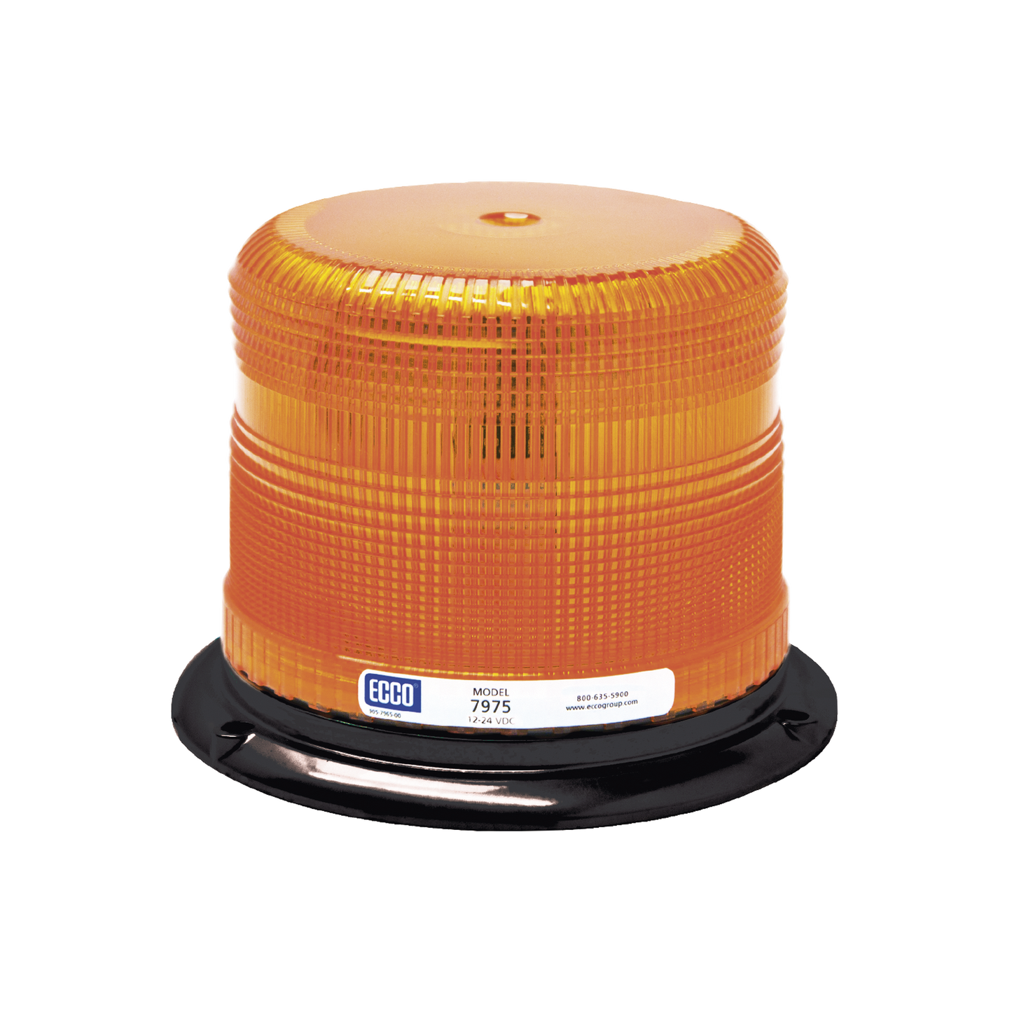 Top Quality Series Pulse® II LED beacons , amber with permanent assembly