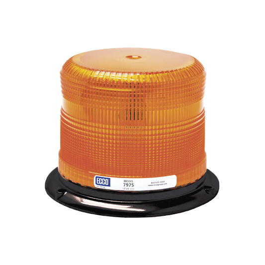 Top Quality Series Pulse® II LED beacons , amber with permanent assembly