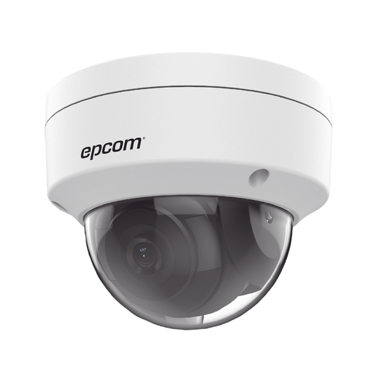 Reliable IP Dome 8 Megapixel (4K) / Lens 2.8 mm / 30 mts IR EXIR / Outdoor IP67 / IK10 / WDR 120 dB / PoE / Integrated Microphone / Video Analytics (False Alarm Filter) / Ultra Low Lighting