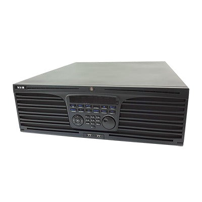 Top Quality NVR Up to 64 IP Channels / H.265+ Video Compression / Recording up to 12MP / 16 hard drive slots