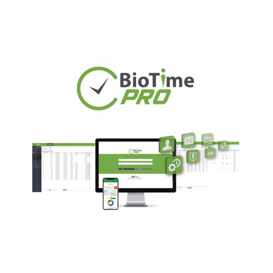 Affordable BIOTIMEPRO Web-Based Time And Attendance Management Software STANDARD License for 20 devices and 2000 employees