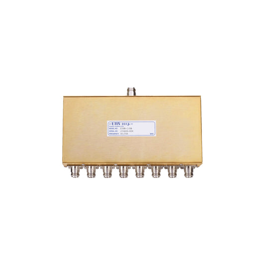 Advanced 0.5 Watt, N Female Connectors., EMR 8 - Way Power Divider, 30 - 700 MHz - USATELRadio CommunicationEMR CORPORATION