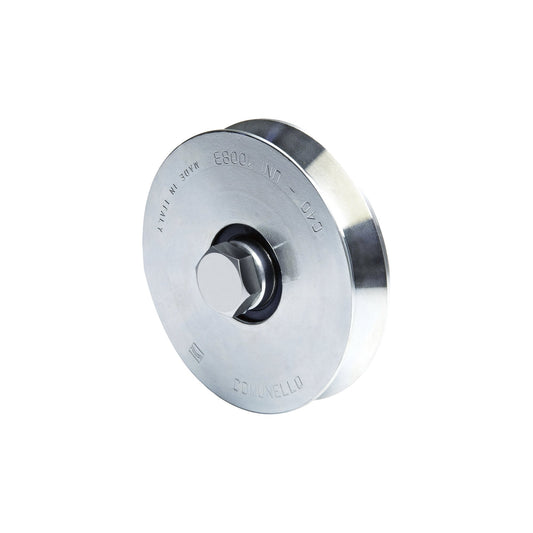 Advanced (300V - 120) - 4" V - Groove Wheel / For sliding doors / Up to 530 lb (240 Kg) / 1 Bearing / 7/8" Wide / Galvanized - USATELAccess ControlCOMUNELLO