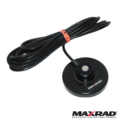 High Performance 3/4? (NMO), 12 ft RG-58/U cable, MAXRAD Magnet Mount , 3 1/4? diameter.