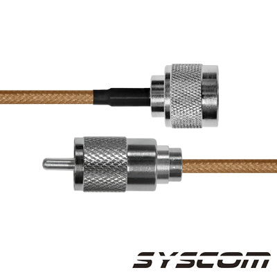 High Performance 3.6 ft RG-142/U Coaxial Cable with N Male / UHF Male Connectors (PL-259)